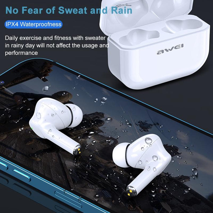 Ta1 Bluetooth V5.0 Ture Wireless Sports Anc Noise Cancelling Ipx4 Waterproof Tws Headset With Charging Case