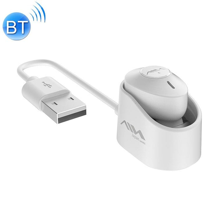 Car Single Wireless Bluetooth Earphone With Charging Box