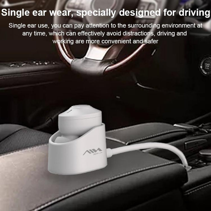 Car Single Wireless Bluetooth Earphone With Charging Box