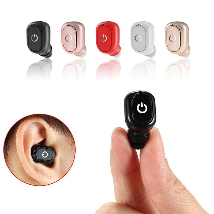 H58 4.1 Single In-Ear Invisible Wireless Bluetooth 5.0 Earphone Black