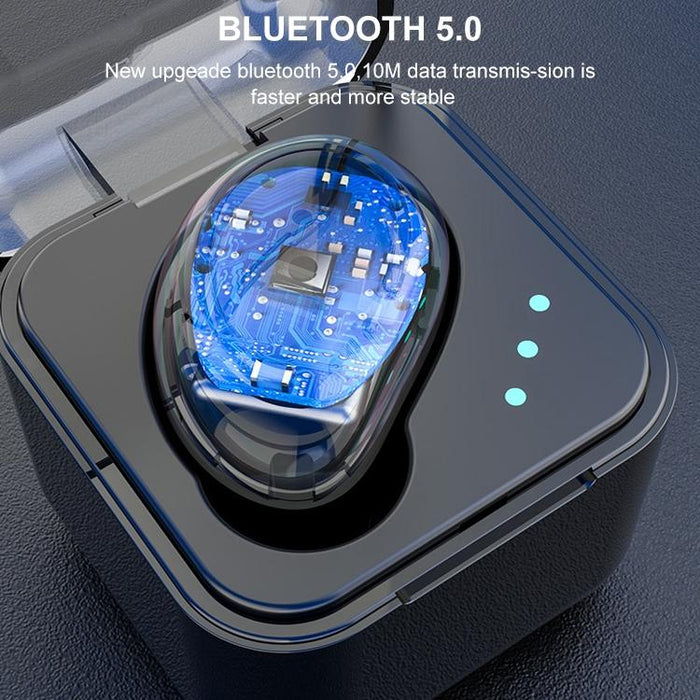 M-B8 Mini Invisible In-Ear Stereo Wireless Bluetooth 5.0 Earphone With Charging Box