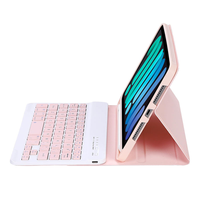 C06B Ultra-Thin Candy Colour Bluetooth Keyboard Tablet Case For Ipad Mini 6 With Stand & Pen Slot