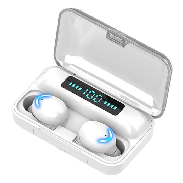 F9-5C Four-Bar Breathing Light & Digital Display Noise Reduction Bluetooth Earphone