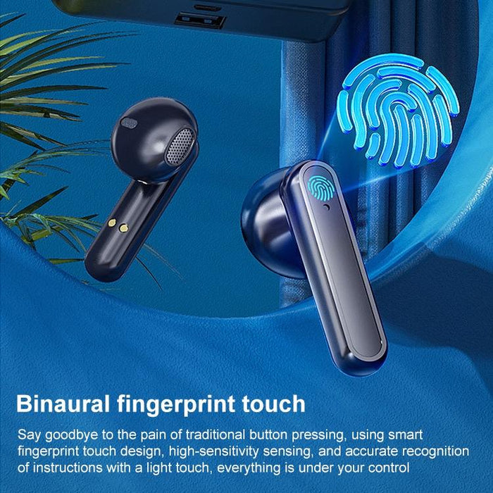 V9 Mirror Noodle Wireless Bluetooth Earphone With Charging Compartment