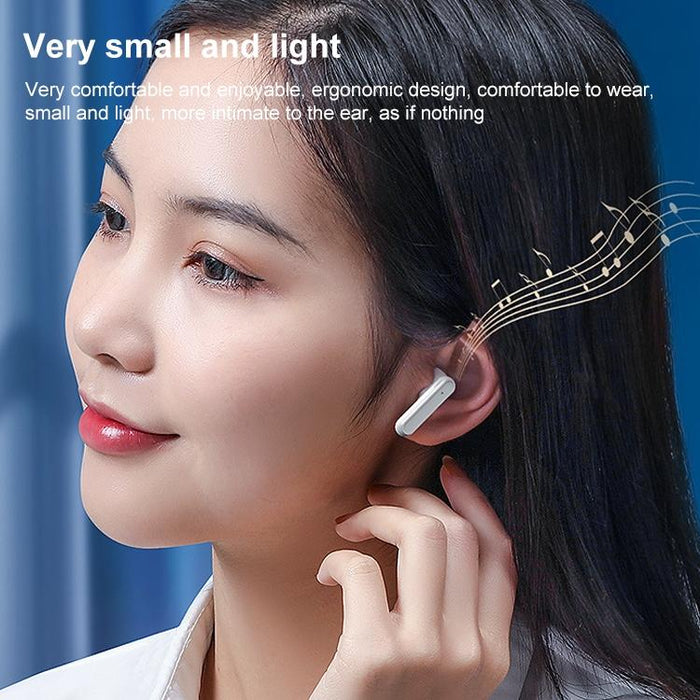 V9 Mirror Noodle Wireless Bluetooth Earphone With Charging Compartment