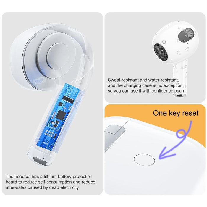 Wk A8 Pro True Wireless Stereo Bluetooth Earphone White