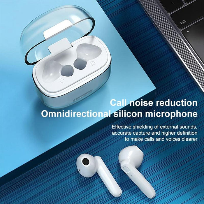 Xt96 Noise Reduction Semi-In-Ear Bluetooth Earphone With Transparent Jelly Charging Box