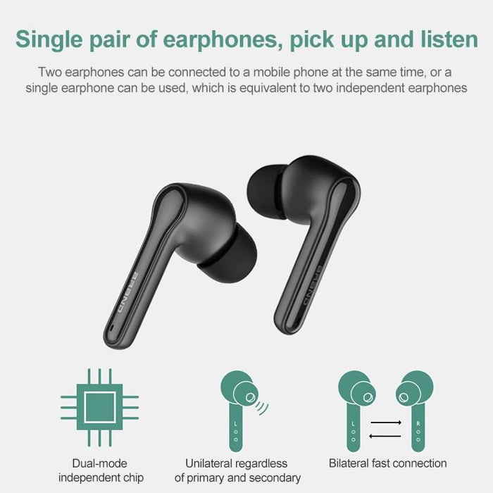 Ete-51 Tws In-Ear Wireless Touch Control Bluetooth 5.0 Sports Earphones