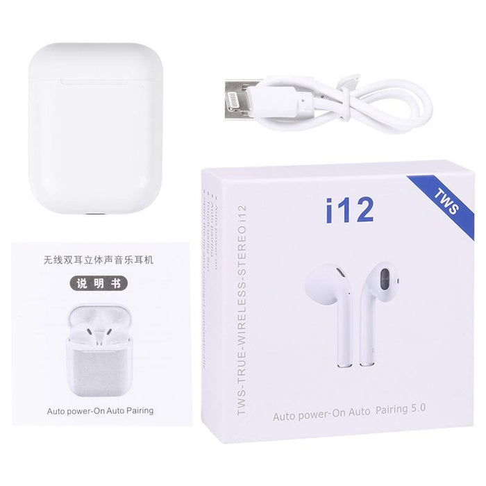 I12 Tws Bluetooth Earphone With Charging Box