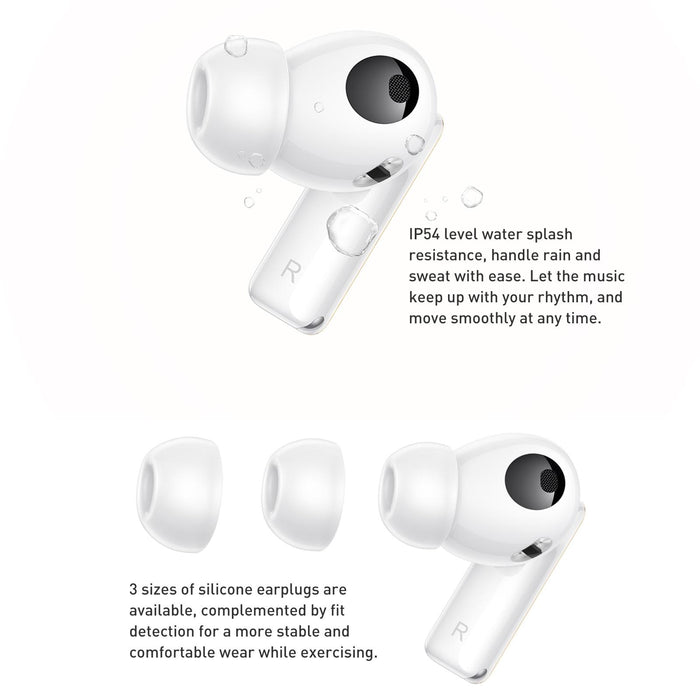 Pro 2 & Tws Extrasensory Perception Wireless Earphone Support Heart Rate & Body Temperature Monitoring White