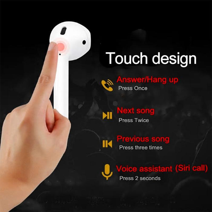 Full Touch Tws Bluetooth Headset 5.0 With Wireless Charge