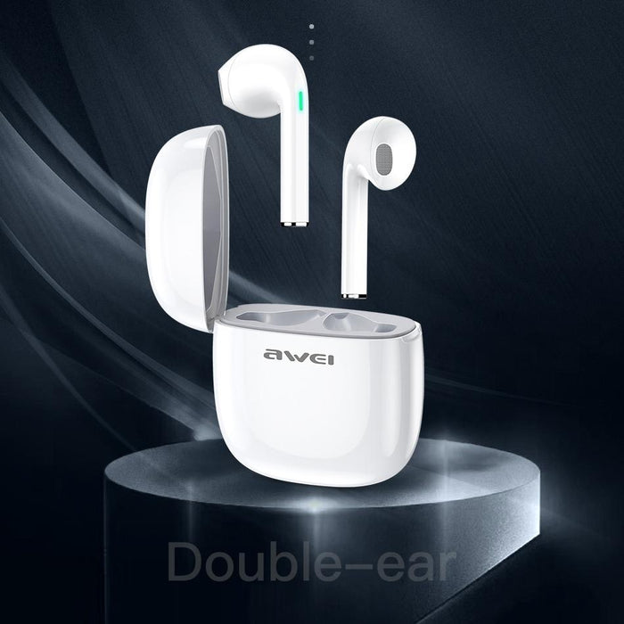 T28 Bluetooth V5.0 Ture Wireless Sports Tws Headset With Charging Case White