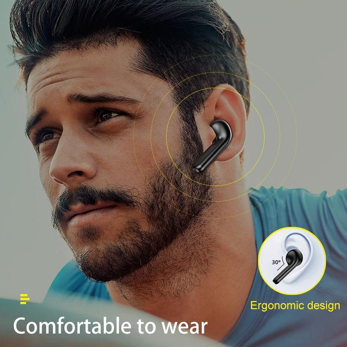 T15 Tws Bluetooth V5.0 Ture Wireless Sports Headset With Charging Case Black