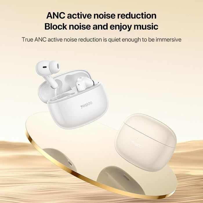 Tws28 Anc & Enc Dual Noise Reduction Smart Tws Wireless Bluetooth Earphone