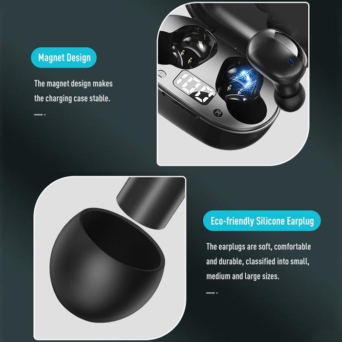 Eb62 Tws Mini Bluetooth Earphone With Magnetic Charging Box