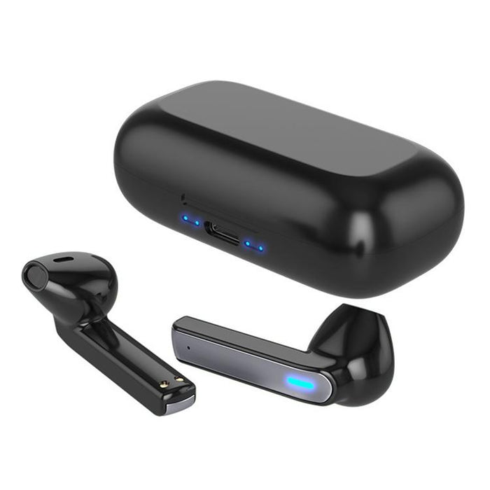 Bq02 Tws Semi-In-Ear Touch Bluetooth Earphone With Charging Box & Indicator Light