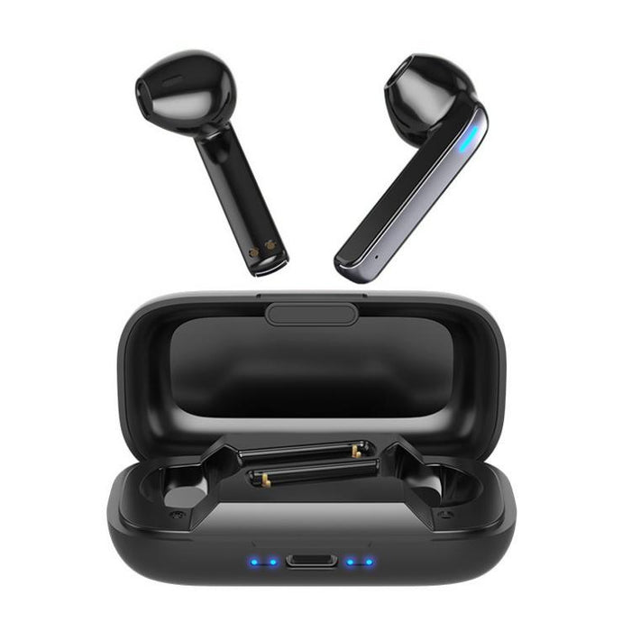 Bq02 Tws Semi-In-Ear Touch Bluetooth Earphone With Charging Box & Indicator Light