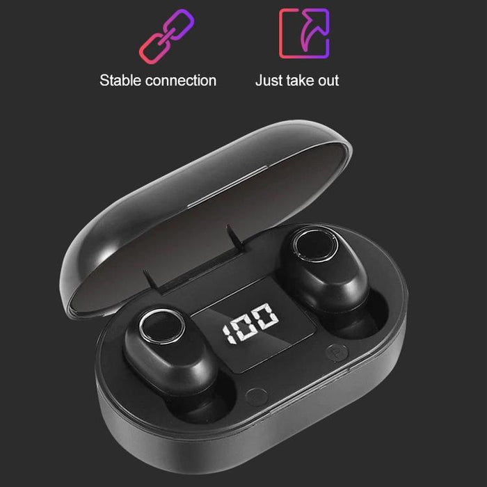 Dt-13 Wireless Two Ear Bluetooth Headset Supports Touch & Smart Magnetic Charging