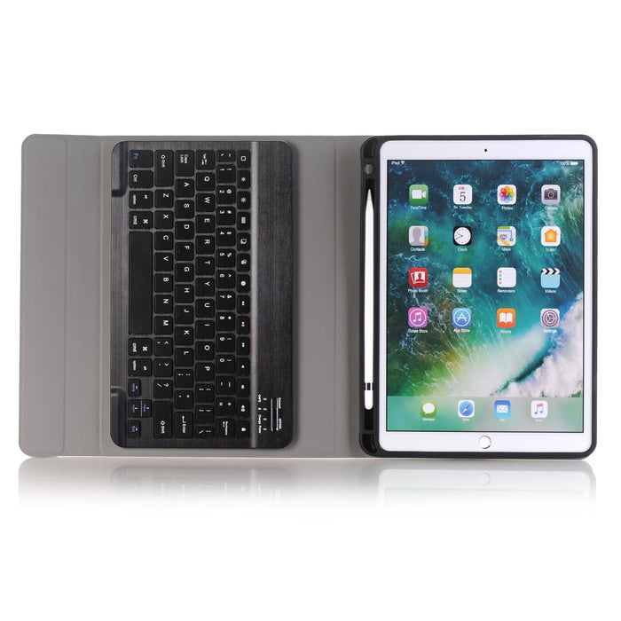 A09B Bluetooth 3.0 Ultra-Thin Abs Detachable Bluetooth Keyboard Leather Tablet Case For Ipad Air / Pro 10.5 Inch 2019 With Pen Slot & Holder