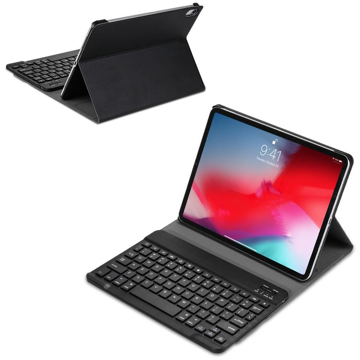 Bluetooth 3.0 Ultra-Thin Abs Detachable Bluetooth Keyboard Leather Tablet Case For Ipad Pro 11 Inch 2018 With Holder