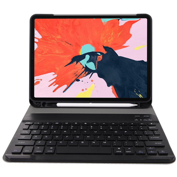 Bluetooth 3.0 Ultra-Thin Abs Detachable Bluetooth Keyboard Leather Tablet Case For Ipad Pro 11 Inch 2018 With Pen Slot & Holder