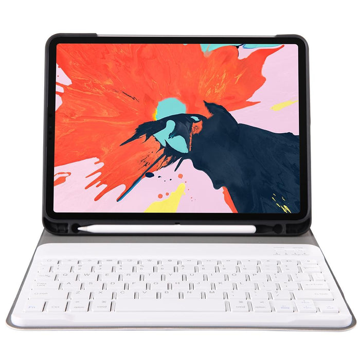 Bluetooth 3.0 Ultra-Thin Abs Detachable Bluetooth Keyboard Leather Tablet Case For Ipad Pro 11 Inch 2018 With Pen Slot & Holder