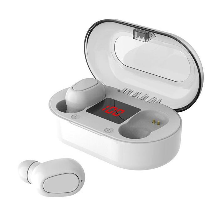 9D Sound Effect Wireless Bluetooth 5.0 Earphone With Charging Box & Digital Display