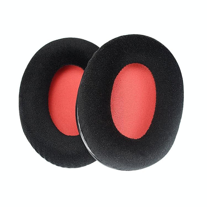 2 Pcs For Kingston Khx-Hscp / Hyperx Cloud Ii Headphone Cushion Flannel Red Net Sponge Cover Earmuffs Replacement Earpads