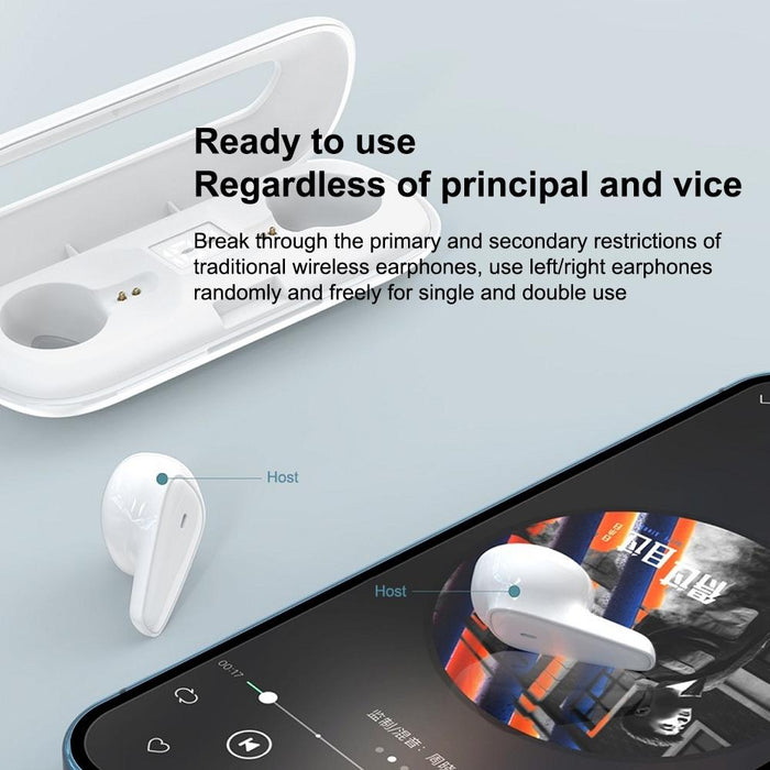 Wk V10 White Deer Series Tws Ipx4 In-Ear Waterproof Bluetooth 5.0 Earphone With Charging Box