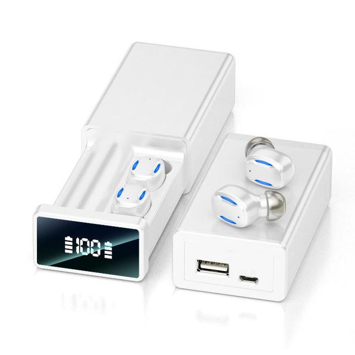 A22 Pull-Out Digital Display Bluetooth Earphone With Magnetic Charging Box