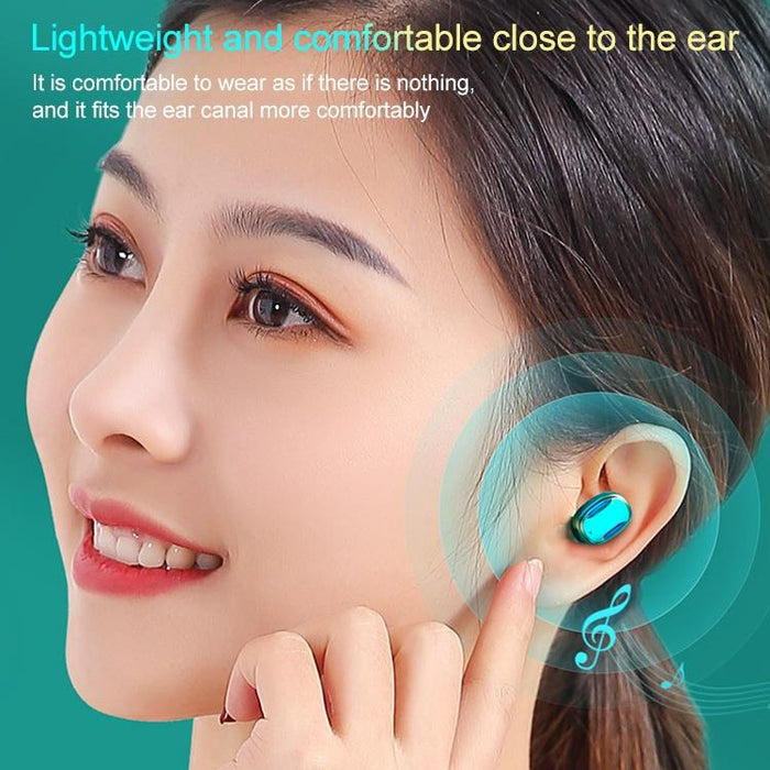 A22 Pull-Out Digital Display Bluetooth Earphone With Magnetic Charging Box