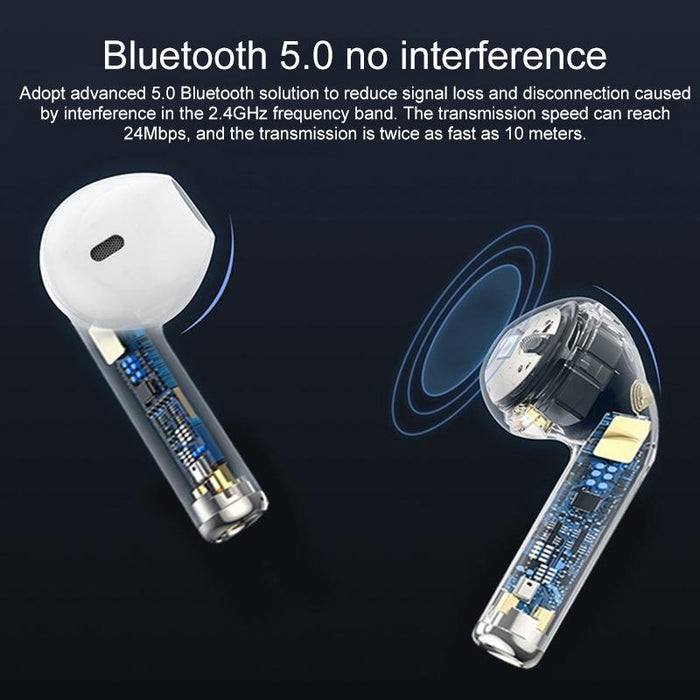 Pro 8 In-Ear Touch Digital Display Tws Mini Wireless Bluetooth Earphone White