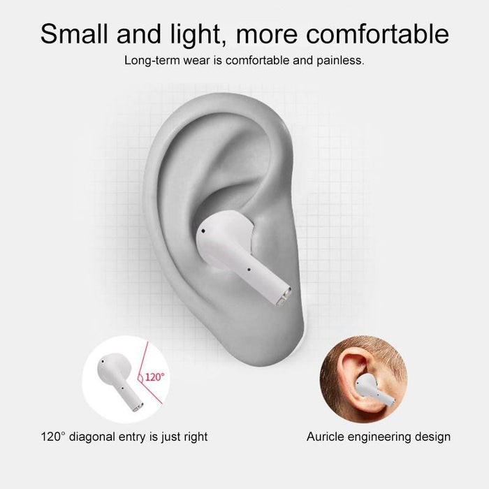 Pro 8 In-Ear Touch Digital Display Tws Mini Wireless Bluetooth Earphone White