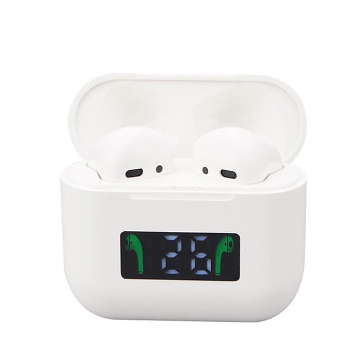 Pro 8 In-Ear Touch Digital Display Tws Mini Wireless Bluetooth Earphone White