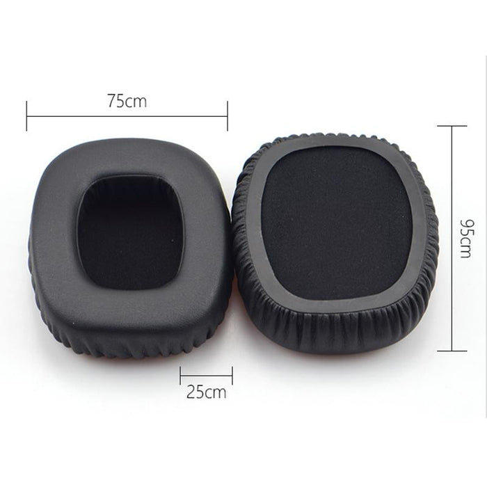 2Pcs For Jbl J88 / J88I / J88A Headphones Leather & Memory Foam Soft Earphone Protective Cover Earmuffs Black