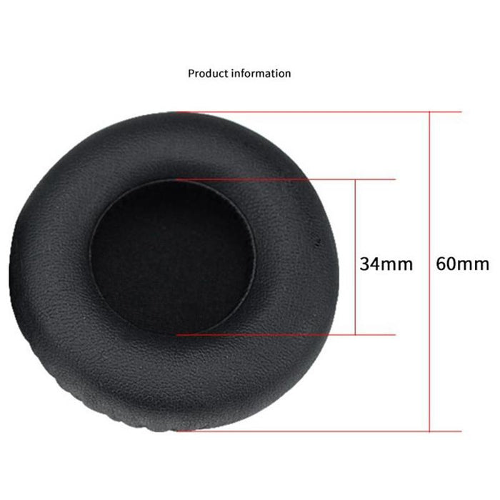 For Jbl E30 Headphones Imitation Leather & Foam Soft Earphone Protective Cover Earmuffs One Pair Black