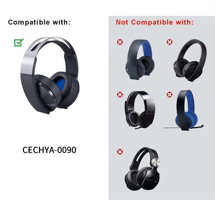 2Pcs For Sony Ps4 7.1 Playstation Platinum Cechya-0090 Earphone Cushion Cover Earmuffs Replacement Earpads Without Mesh