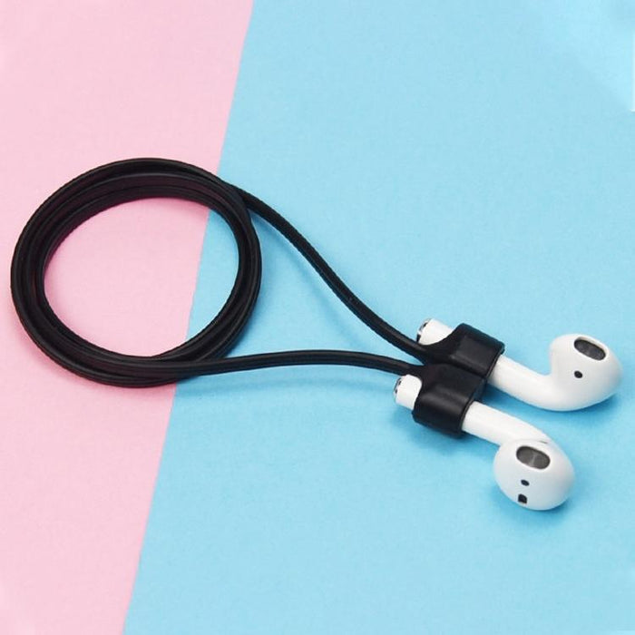 Wireless Bluetooth Headset Anti-Lost Rope Magnetic Silicone Lanyard For Apple 1 / 2