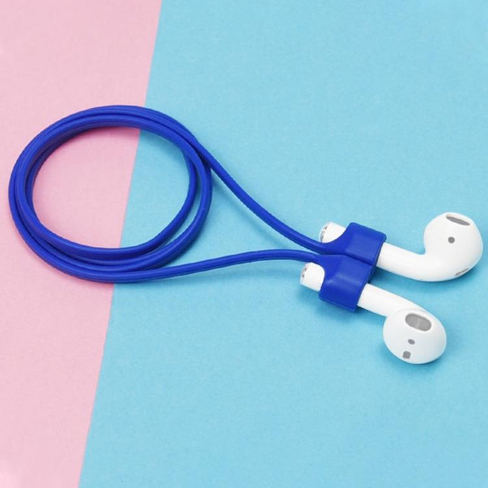 Wireless Bluetooth Headset Anti-Lost Rope Magnetic Silicone Lanyard For Apple 1 / 2