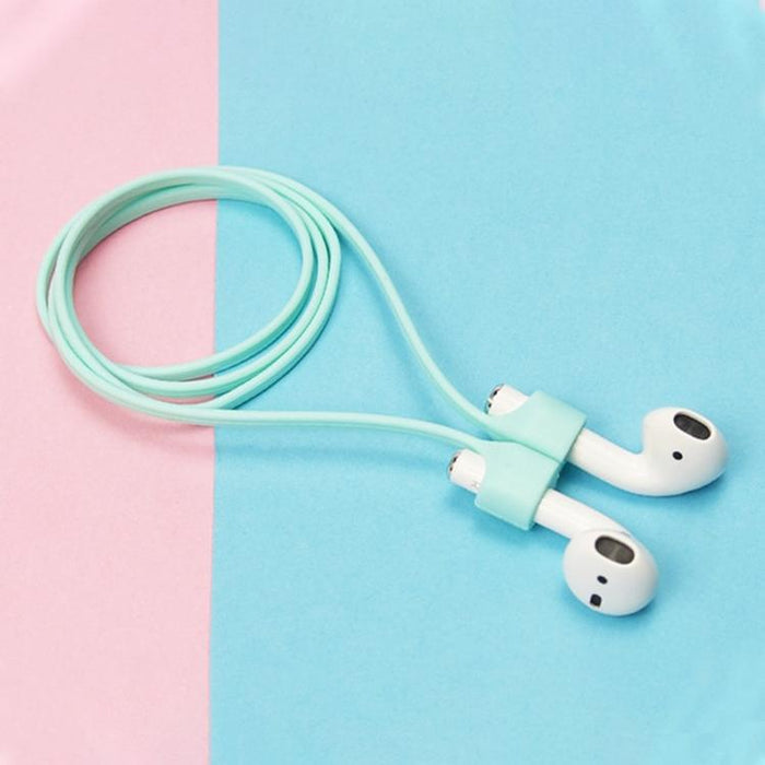 Wireless Bluetooth Headset Anti-Lost Rope Magnetic Silicone Lanyard For Apple 1 / 2