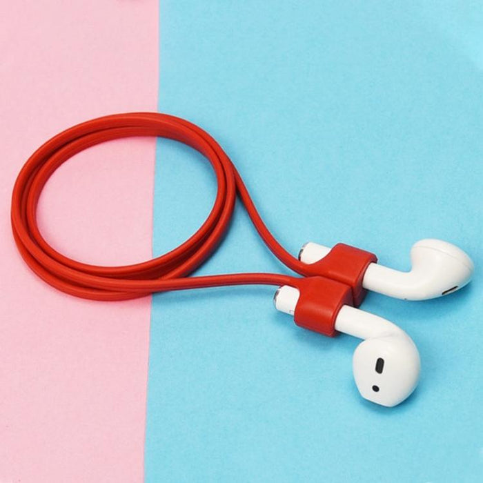 Wireless Bluetooth Headset Anti-Lost Rope Magnetic Silicone Lanyard For Apple 1 / 2