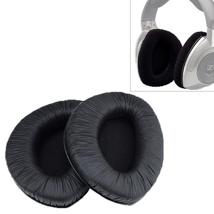 2 Pcs For Sennheiser Rs160 /170 / Hdr 170 / 180 / 160 Wrinkled Skin Earphone Cushion Cover Earmuffs Replacement Earpads Without Buckle