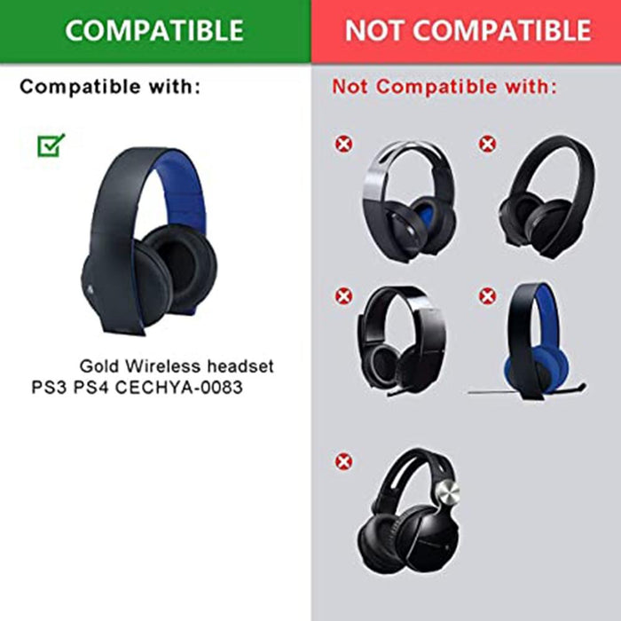 2-pack Soft Earmuff Headphone Covers for Sony Ps4 Gold