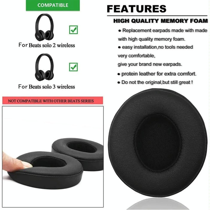 1 Pair Soft Sponge Earmuff Headphone Jacket For Beats Studio 2.0