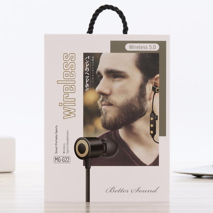 Portable Magnetic Bluetooth Headphones With Tf Card Support