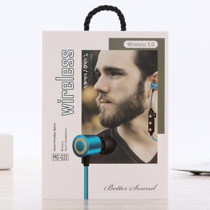 Portable Magnetic Bluetooth Headphones With Tf Card Support