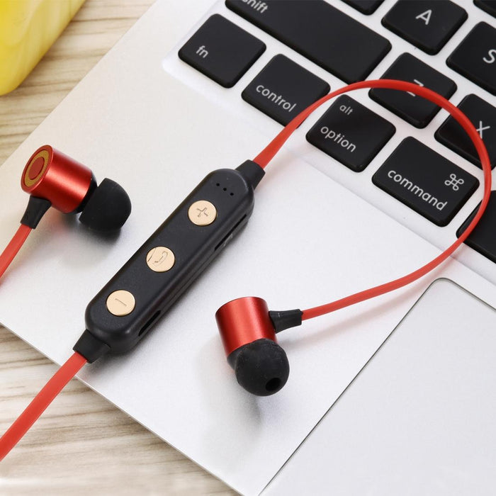 Portable Magnetic Bluetooth Headphones With Tf Card Support