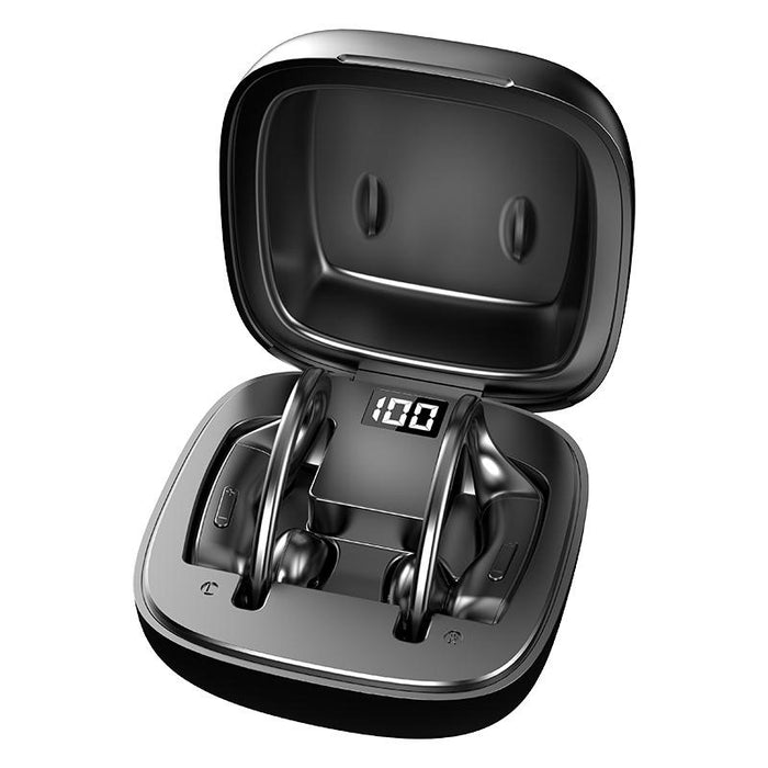 B10 Stereo Ear-Mounted Bluetooth 5.0 Earphone With Magnetic Charging Case & Digital Display