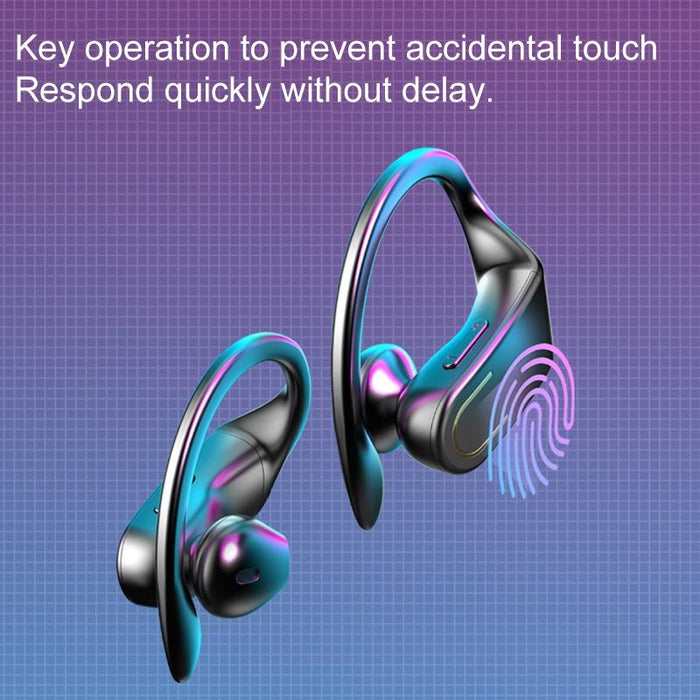 B10 Stereo Ear-Mounted Bluetooth 5.0 Earphone With Magnetic Charging Case & Digital Display