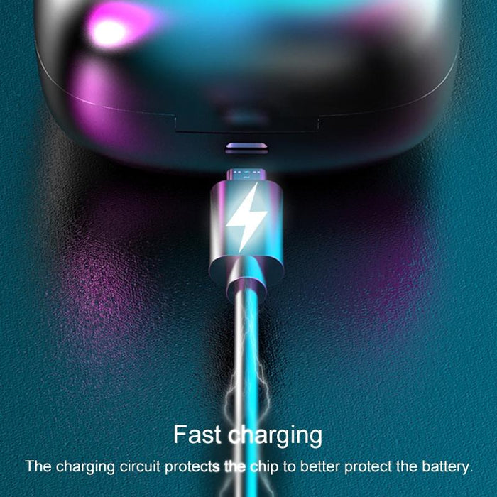 B10 Stereo Ear-Mounted Bluetooth 5.0 Earphone With Magnetic Charging Case & Digital Display